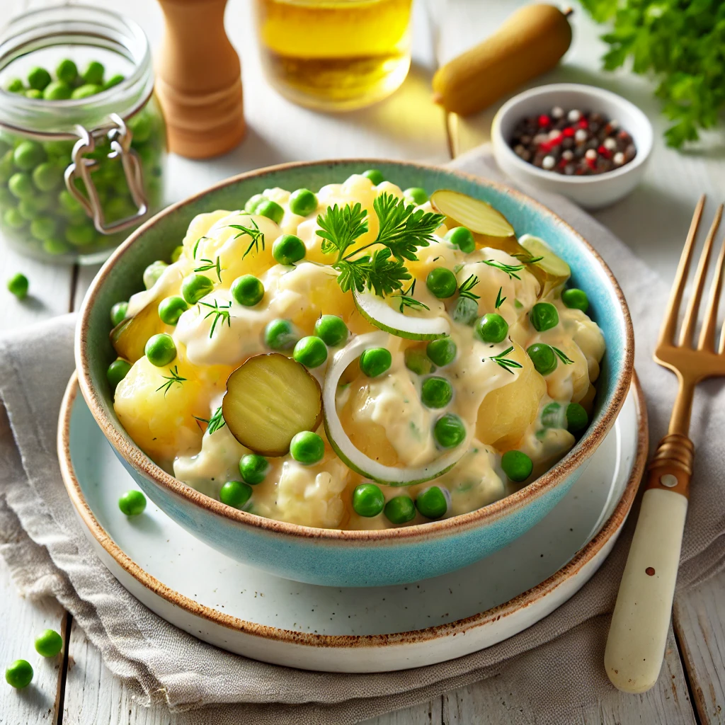 سالاد سیبزمینی با سس مایونز