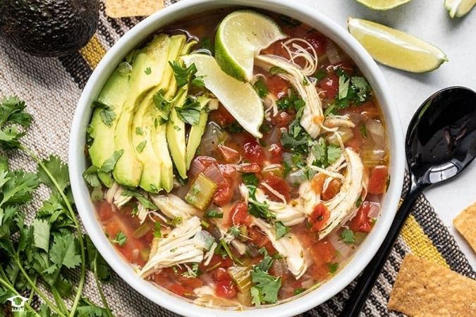 سوپ لیموترش، غذاهای مکزیکی