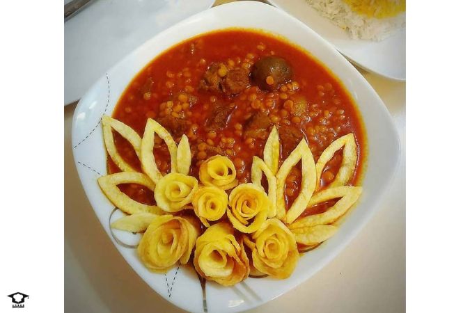 مواد اولیه خورش قیمه سیب زمینی
