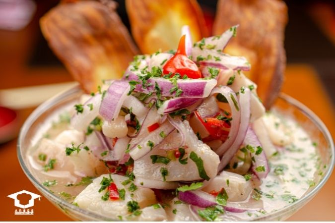 سوپ سرد سبزیجات (Ceviche)
