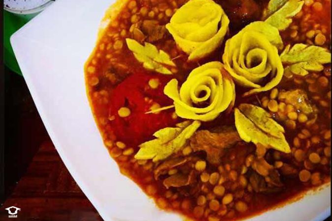 طرز تهیه خورش قیمه سیب زمینی
