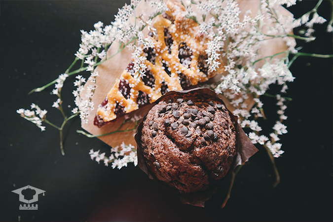 کیک فنجانی شکلاتی