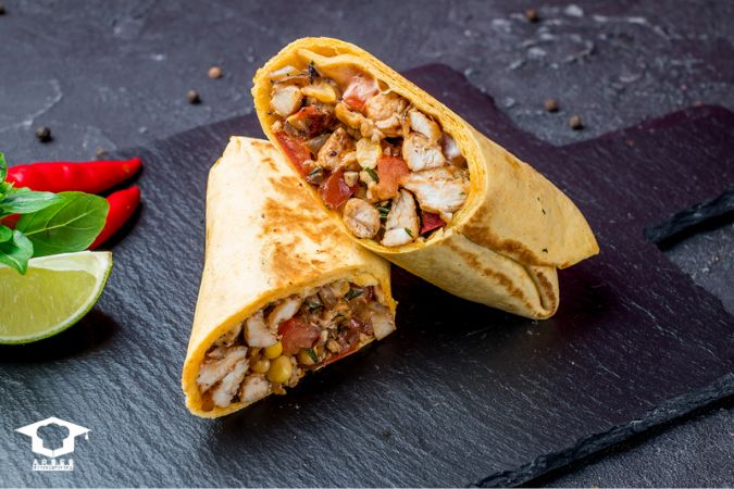 طرز تهیه ساندویچ بوریتو مرغ