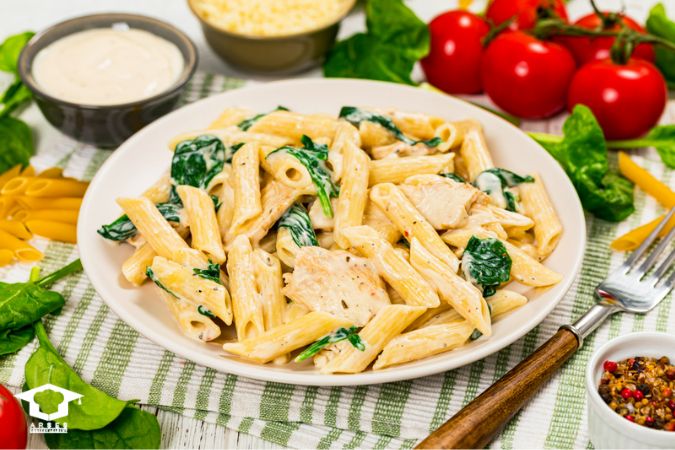 طرز تهیه پاستا پارمزان مرغ