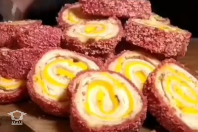 رول مرغ و ژامبون