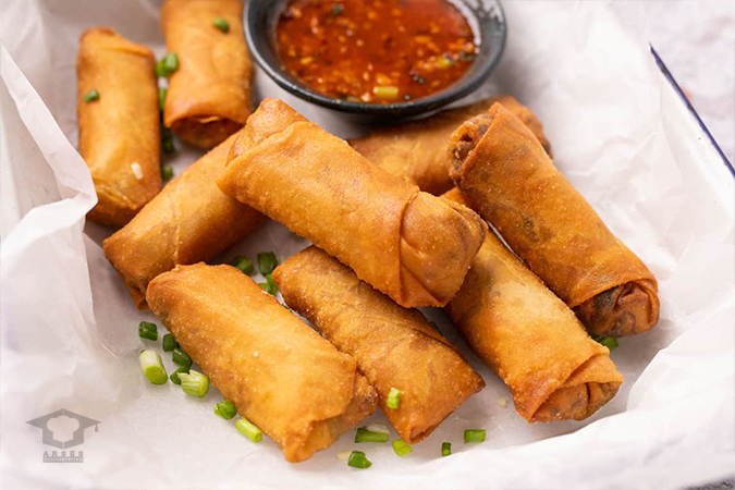 بورک گوشت و سبزیجات انواع فینگرفود ساده و کم هزینه