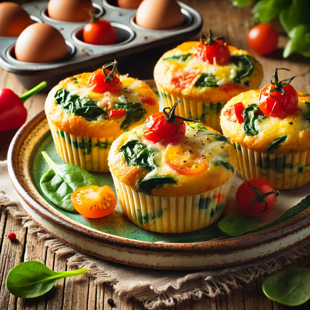 طرز تهیه مافین تخم مرغ و سبزیجات