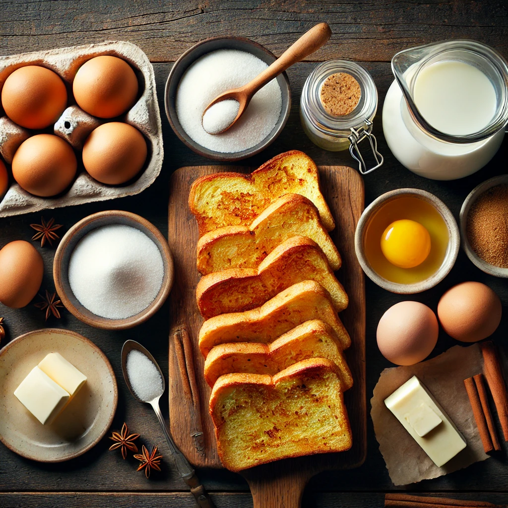 مواد اولیه لازم برای تهیه فرنچ تست