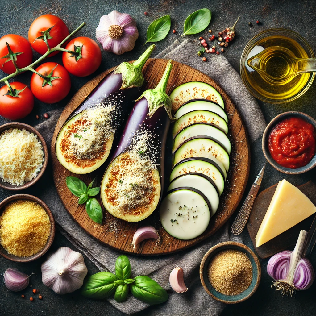 مواد لازم برای تهیه ملانزانه ایتالیایی