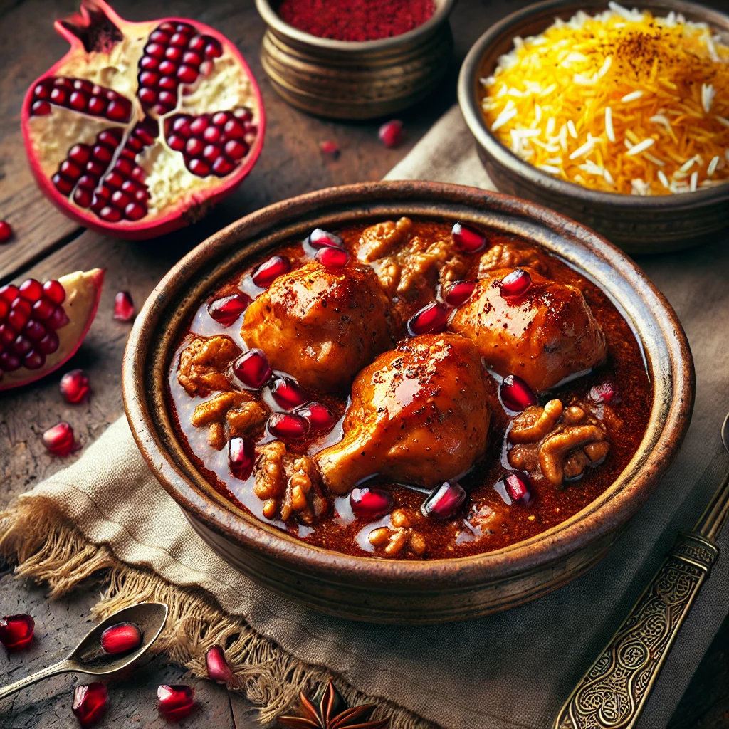 طرز تهیه جوجه فسنجونی