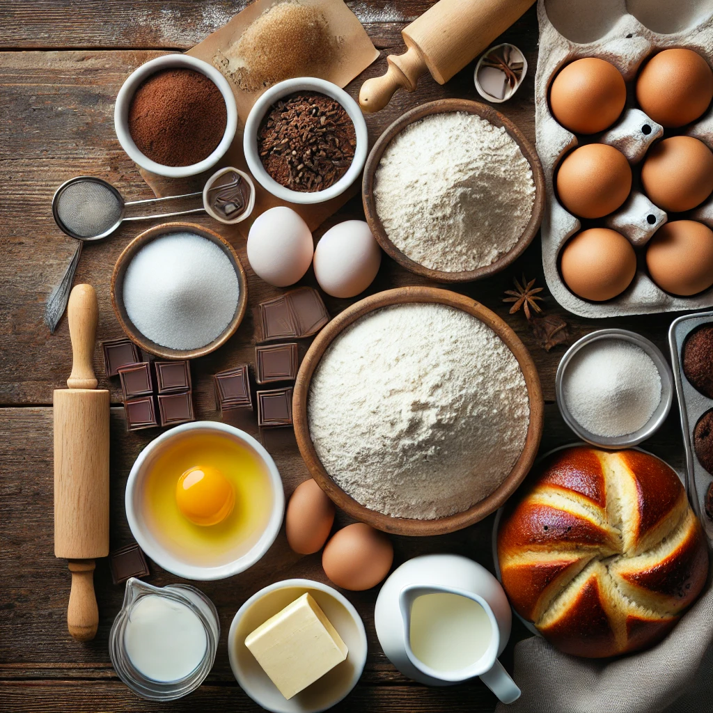 مواد لازم برای نان پنبه ای شکلاتی