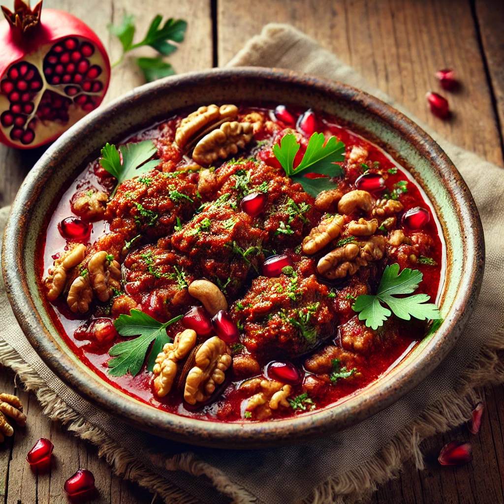 طرز تهیه خورشت انار بیج رشتی