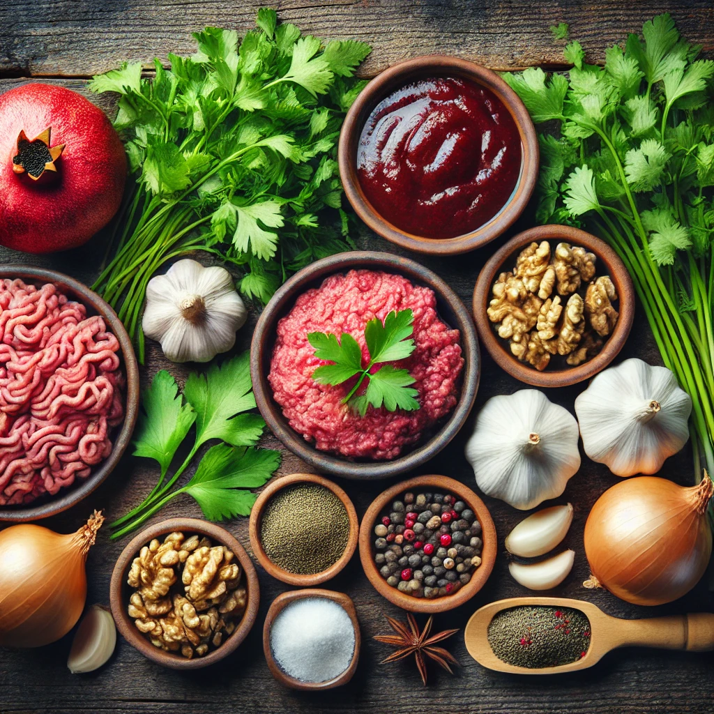 مواد لازم برای تهیه خورشت انار بیج