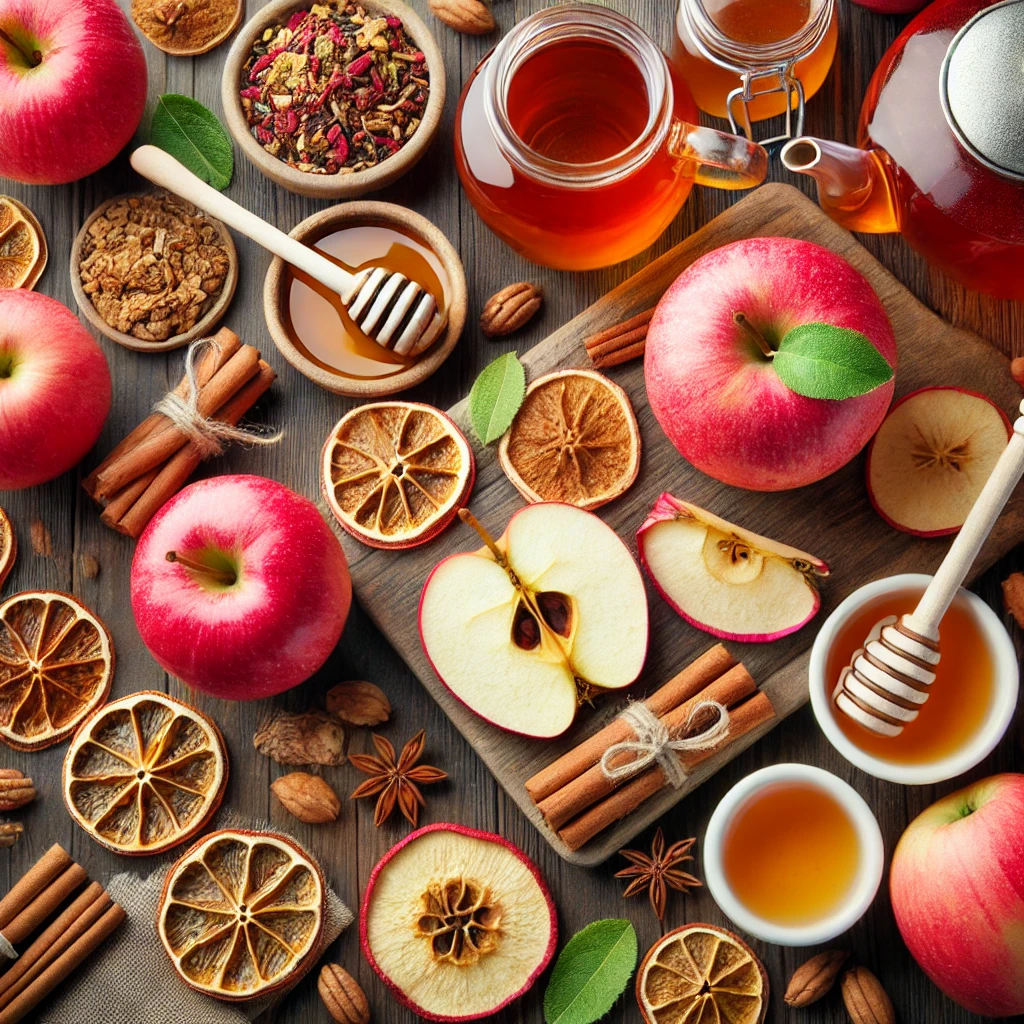 مواد لازم برای تهیه دمنوش سیب زمستانی