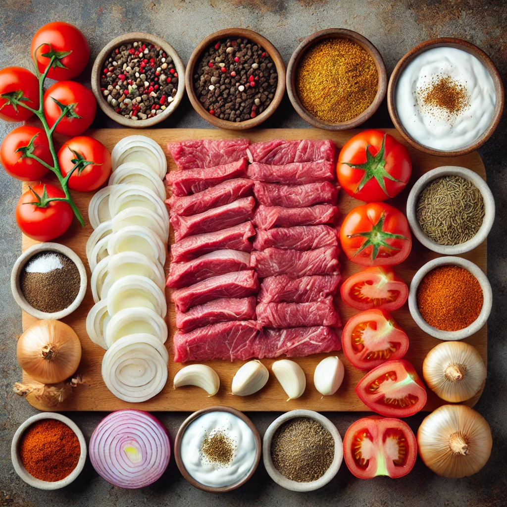 مواد لازم برای تهیه کباب ترکی خانگی