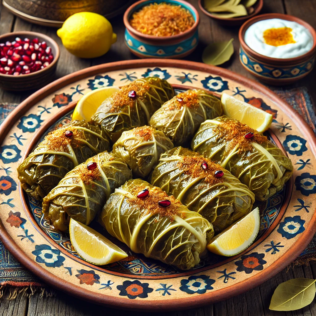 مواد لازم برای تهیه دلمه برگ کلم