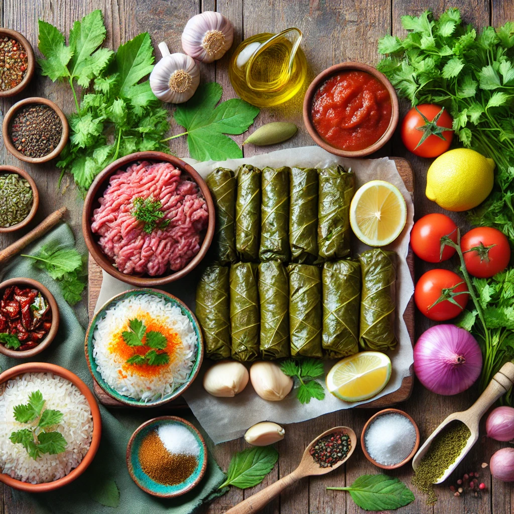 دستور پخت دلمه برگ مو