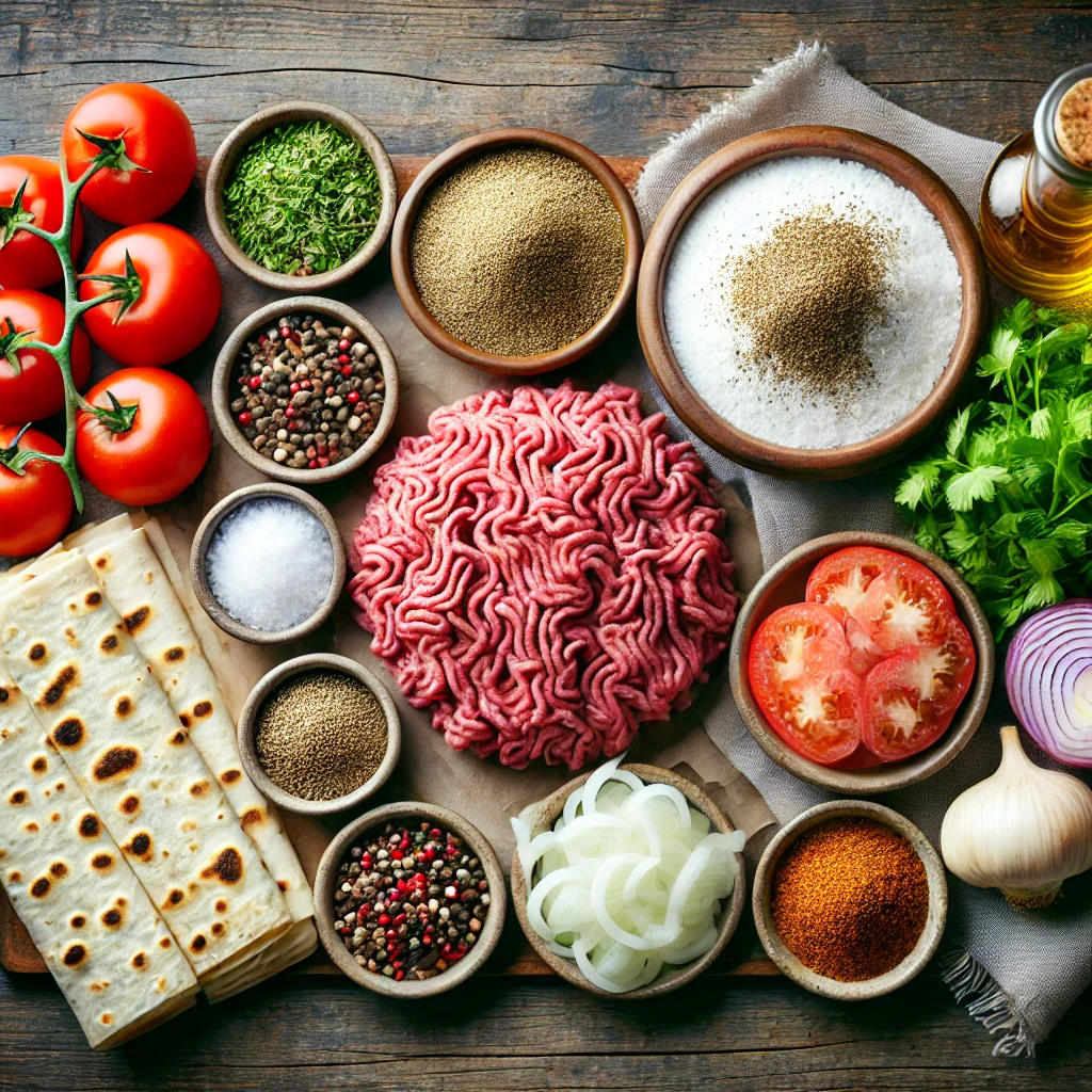 مواد لازم برای تهیه کباب کوبیده اصل بناب