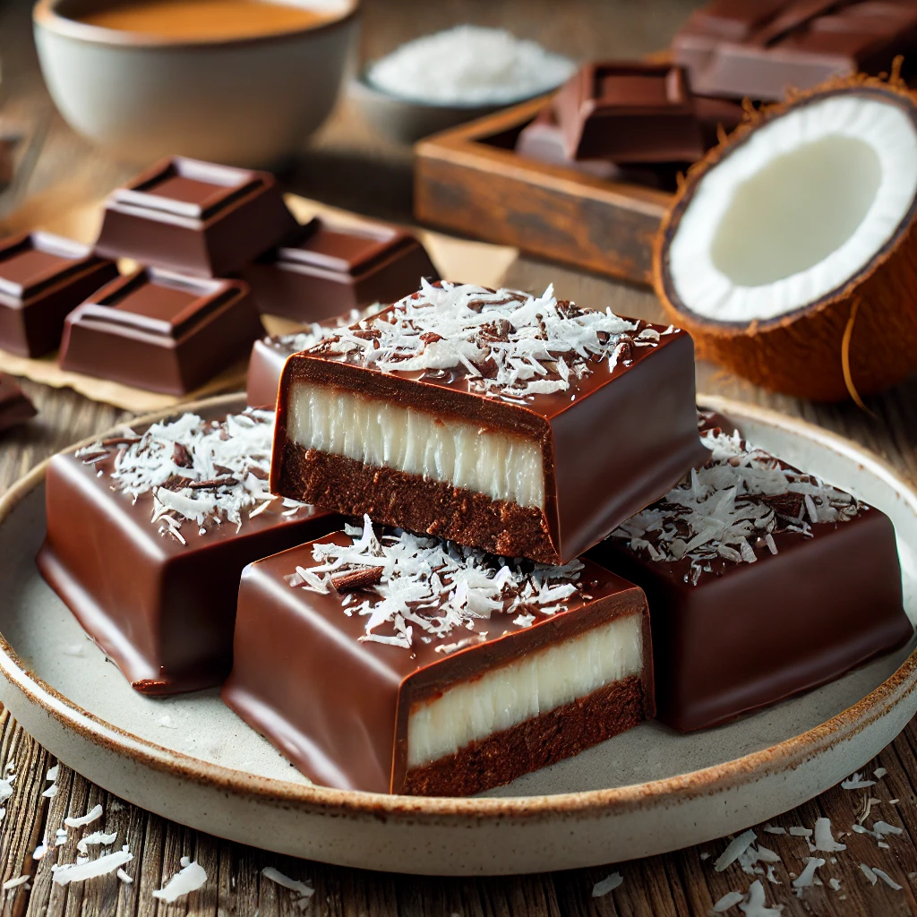 آموزش تهیه شکلات نارگیلی