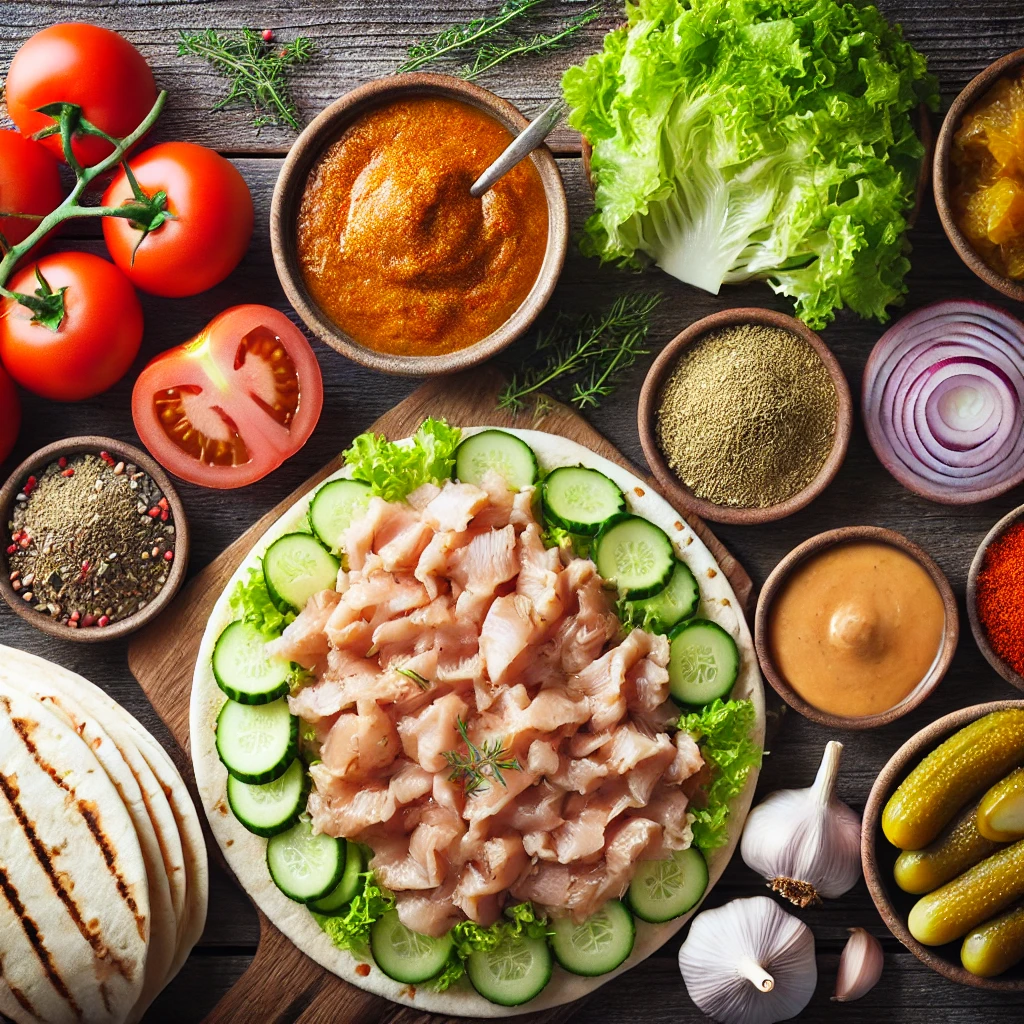 مواد لازم برای پخت شاورما خانگی