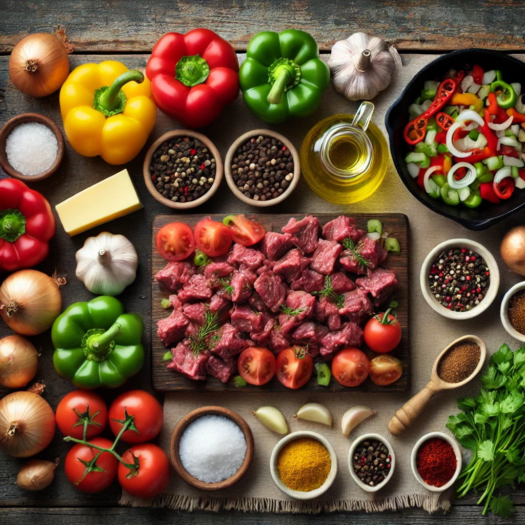 مواد لازم برای تهیه ساج کاورما
