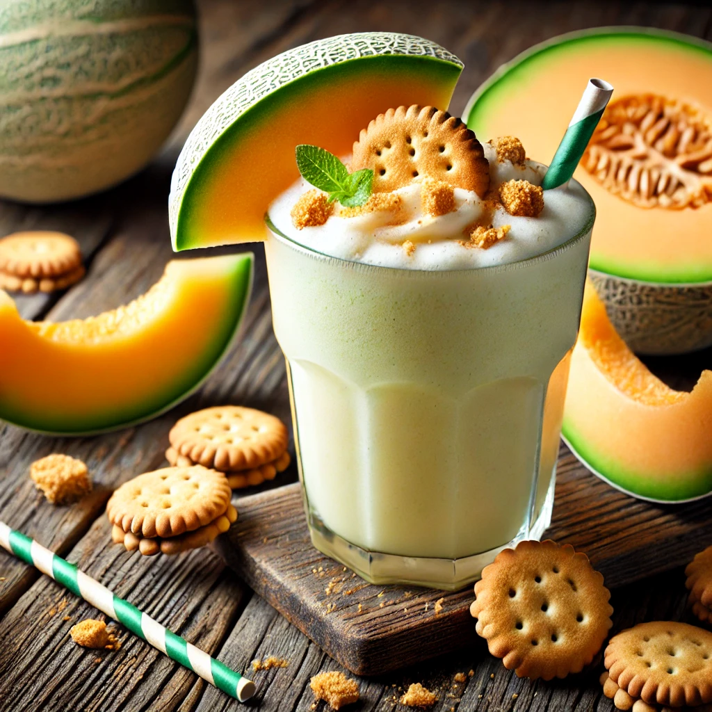 مواد لازم برای تهیه فراپه طالبی با بیسکوییت