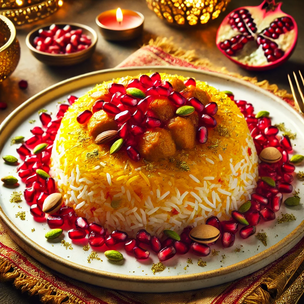 طرز تهیه انار پلو: