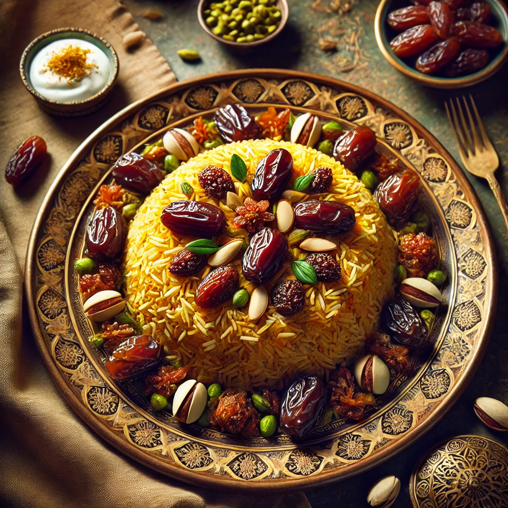 طرز تهیه خرما پلو: