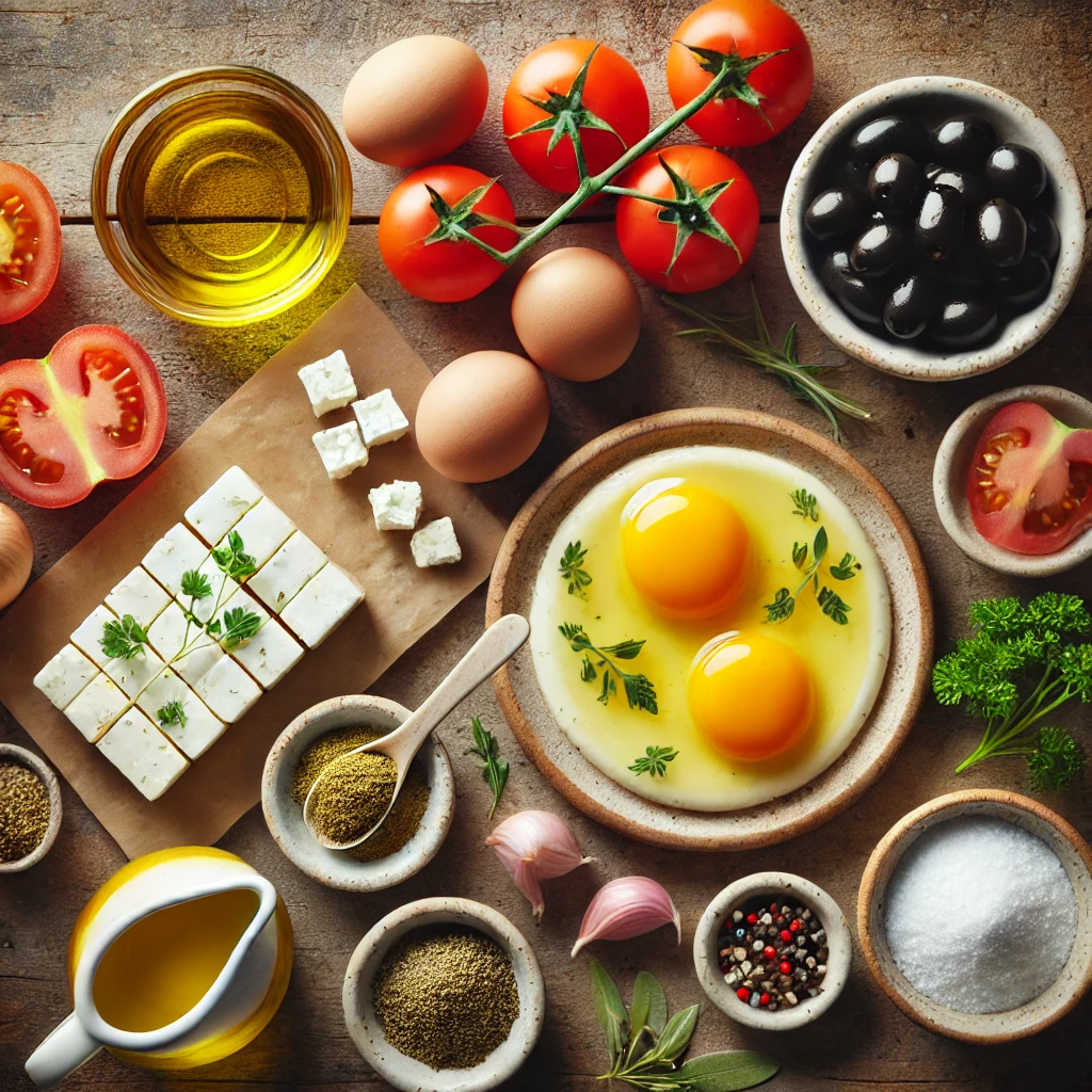 مواد لازم برای تهیه املت مدیترانهای