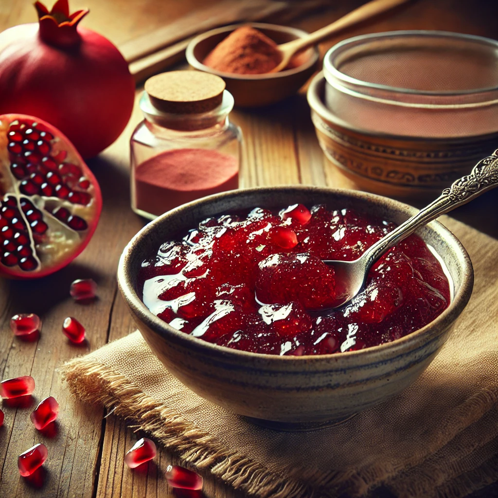 آمادهسازی ژله انار: