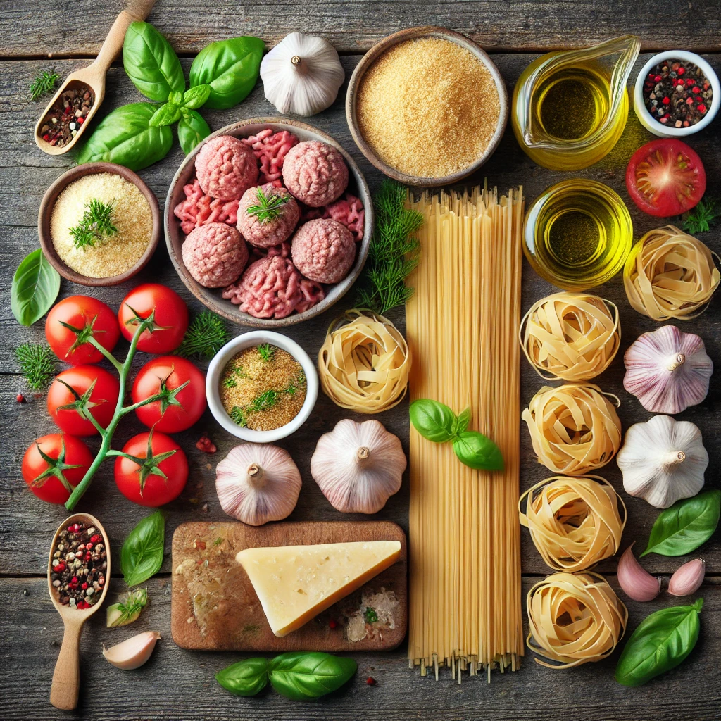 مواد لازم تهیه فتوچینی میت بال برای 4 نفر
