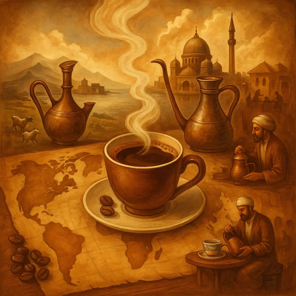 0 تا 100 تاریخچه قهوه در ایران و جهان :از پیدایش تا توسعه