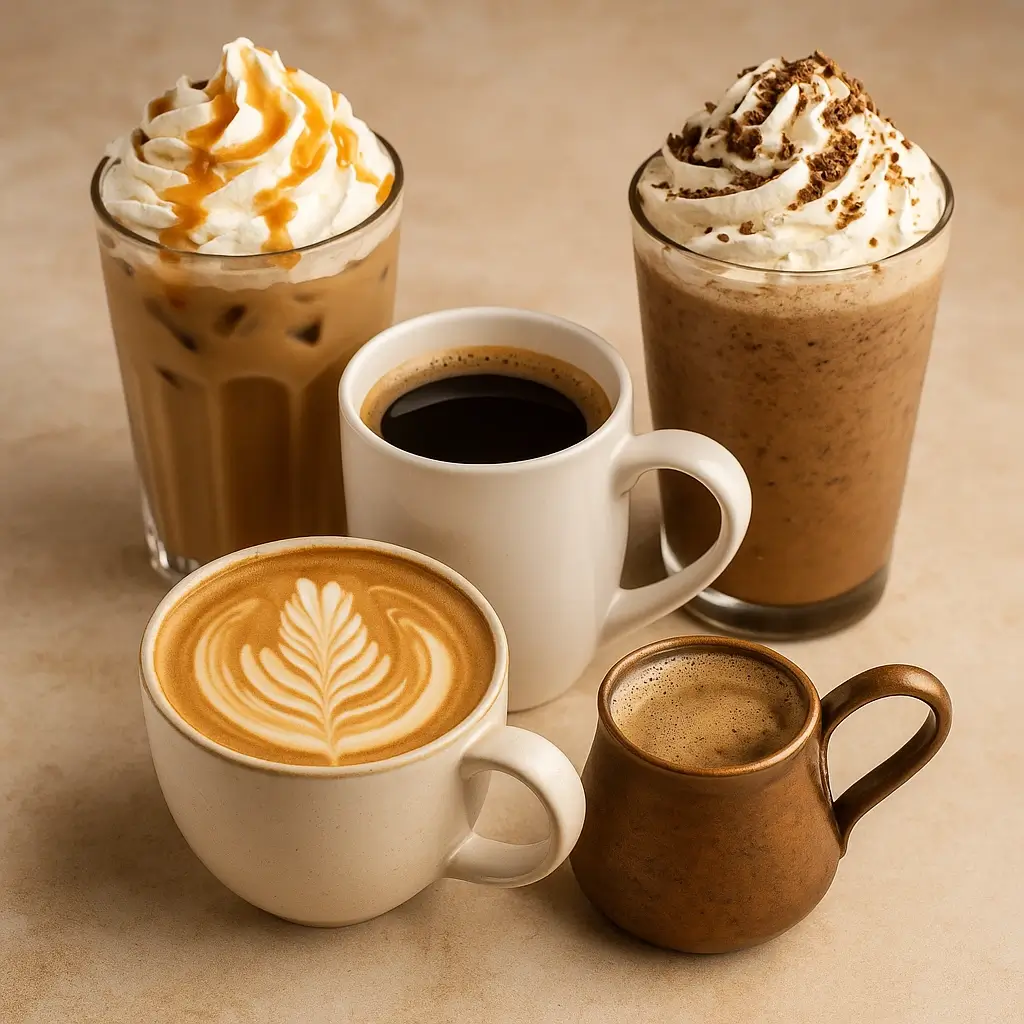 انواع نوشیدنی‌های گرم و سرد کافی‌شاپ و تفاوت آن‌ها با یکدیگر