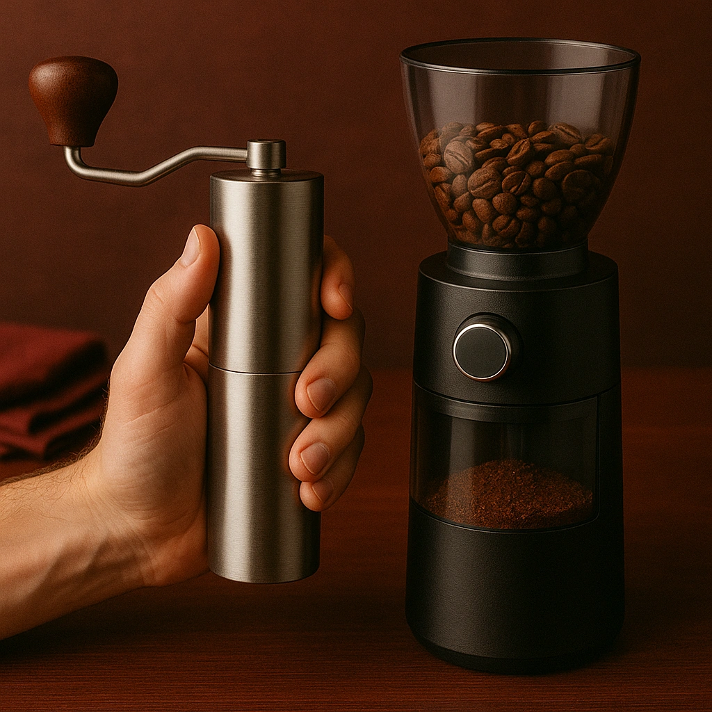 آسیاب قهوه دستی یا برقی؟ بهترین گزینه برای نیازهای شما چیست؟