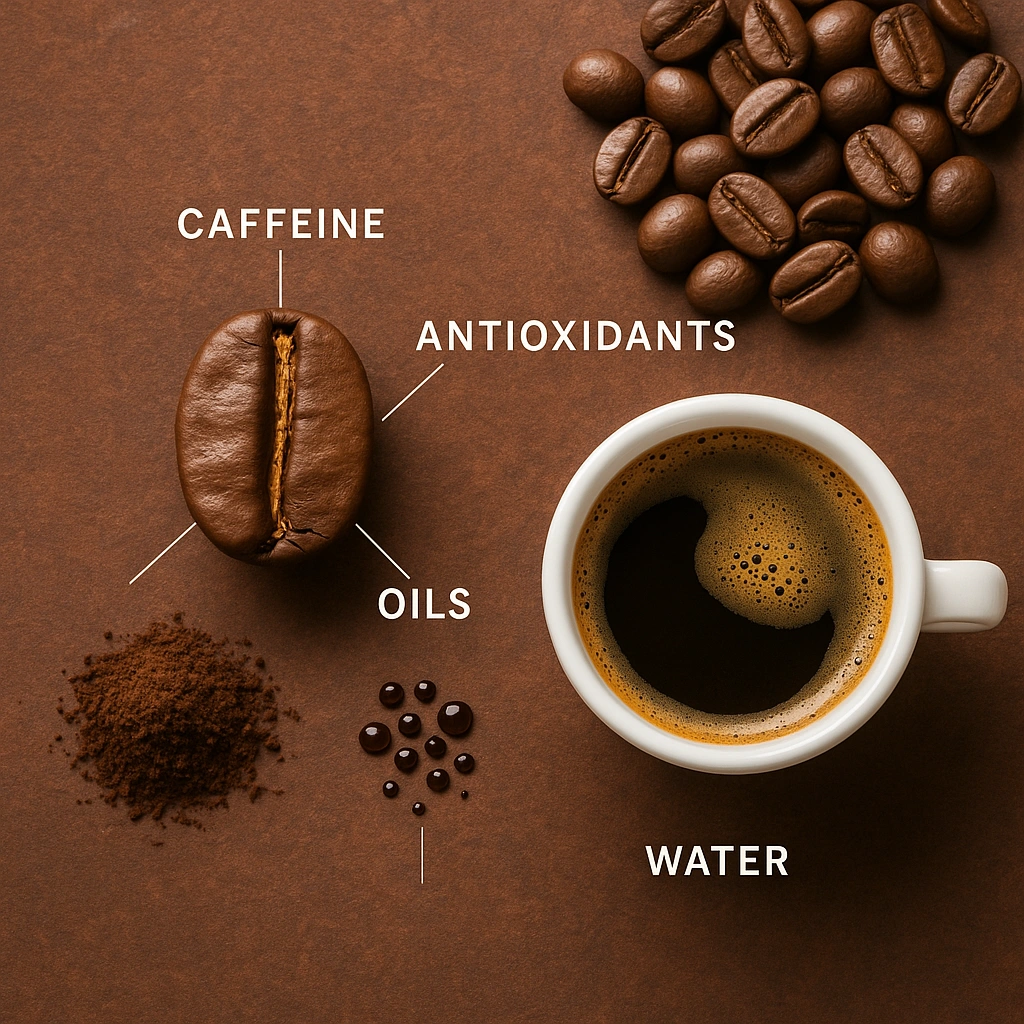عناصر،مواد تشکیل‌دهنده و ترکیبات قهوه | نگاهی علمی از دید باریستای حرفه‌ای