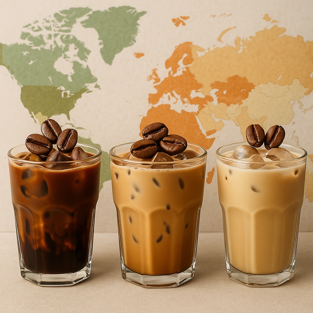 آیس موکا در کشورهای مختلف؛ نسخه ایتالیایی، آمریکایی، آسیایی