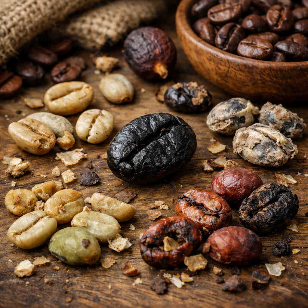 آشنایی با Black Bean و سایر عیوب قهوه