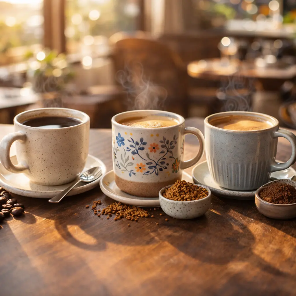 تفاوت قهوه کلاسیک، گُلد و اسپرسو فوری؛ توضیحی دقیق و ساختارمند